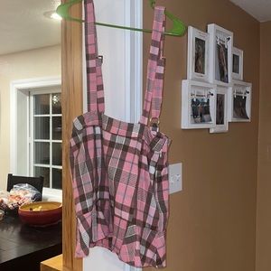 Shein overalls/skirt (I wore this once with a plain white fitted t shirt)